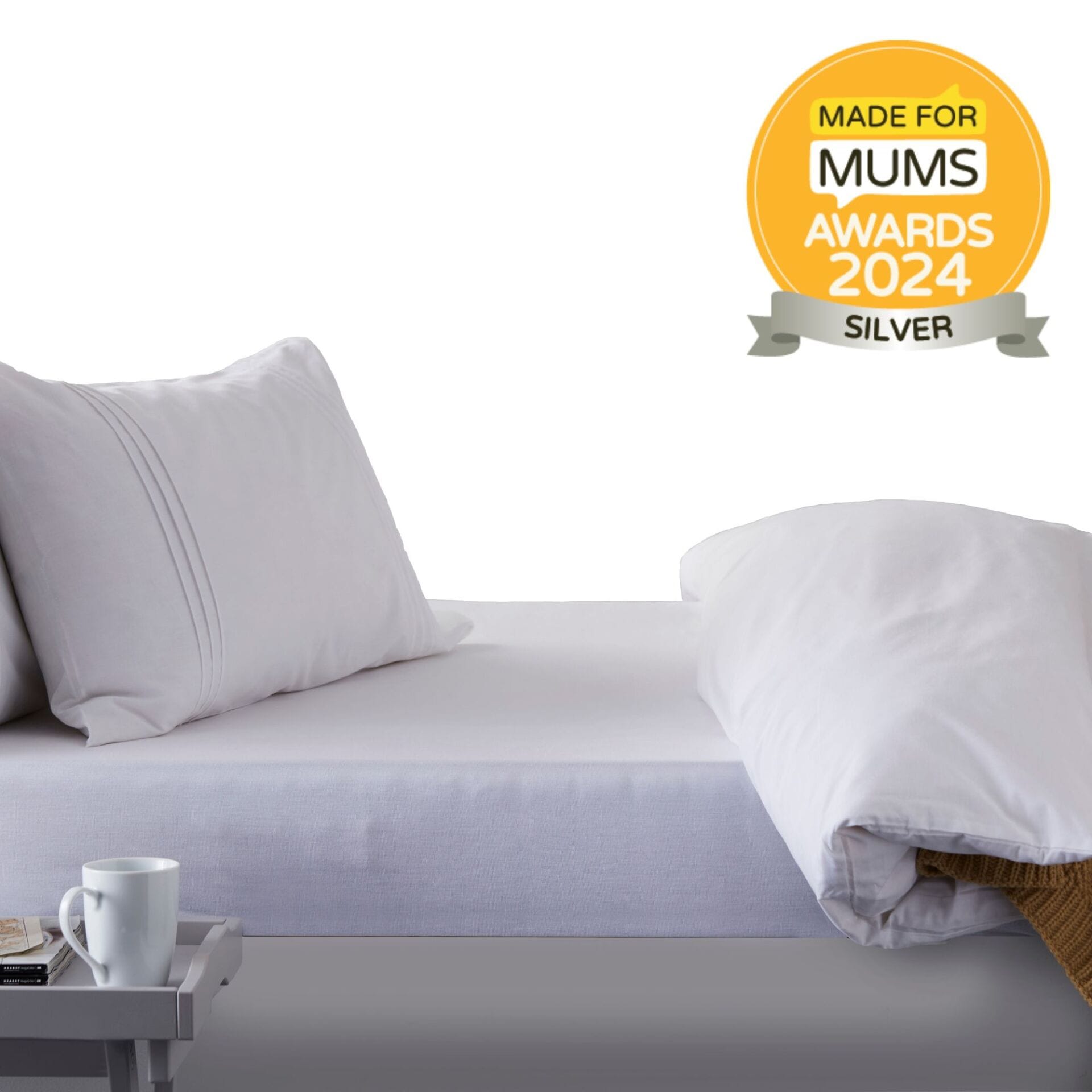 Fitted Mattress Protector - MadeForMums Silver Award Logo
