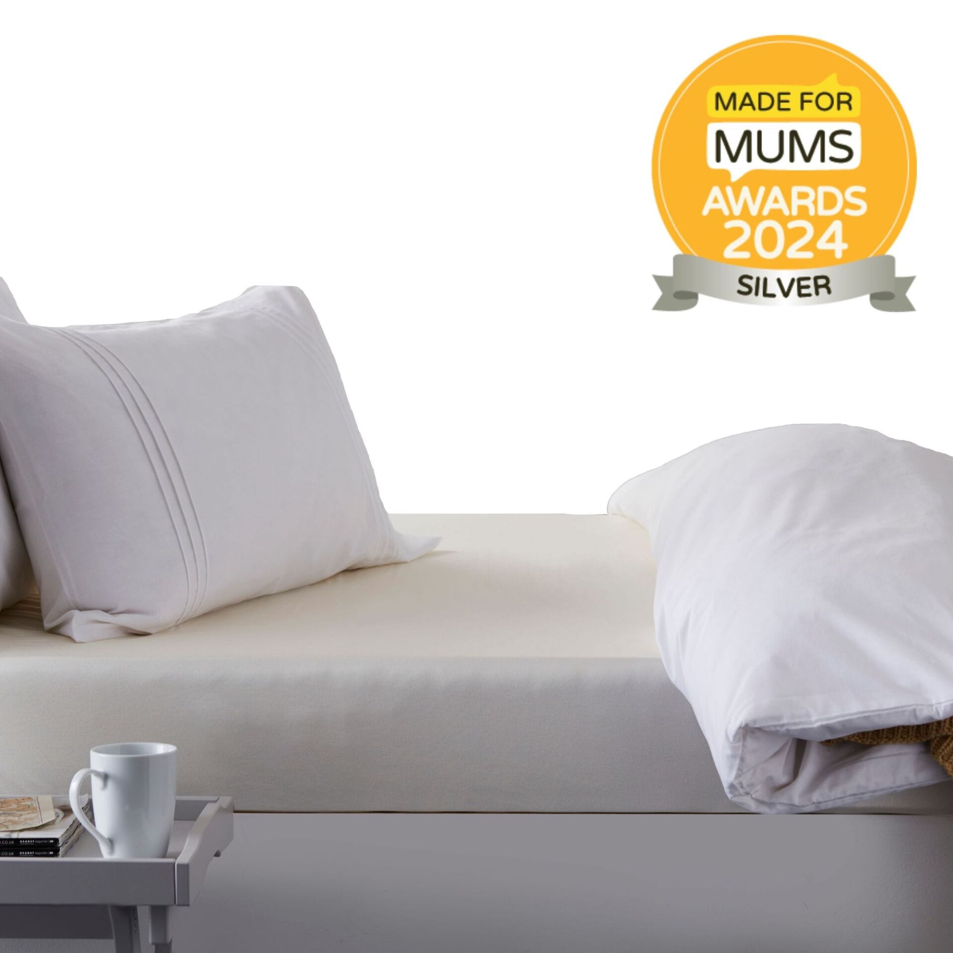 Fitted Tencel Mattress Protector - MadeForMums Silver Award Logo