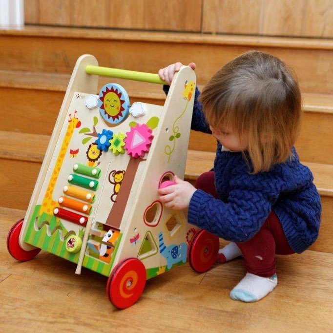 child's wooden walker