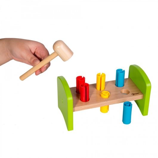 Classic World Wooden Hammer and Peg Bench