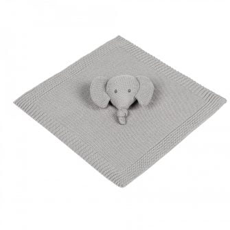 Nattou Tembo Elephant Doudou 30cm Knitted Grey
