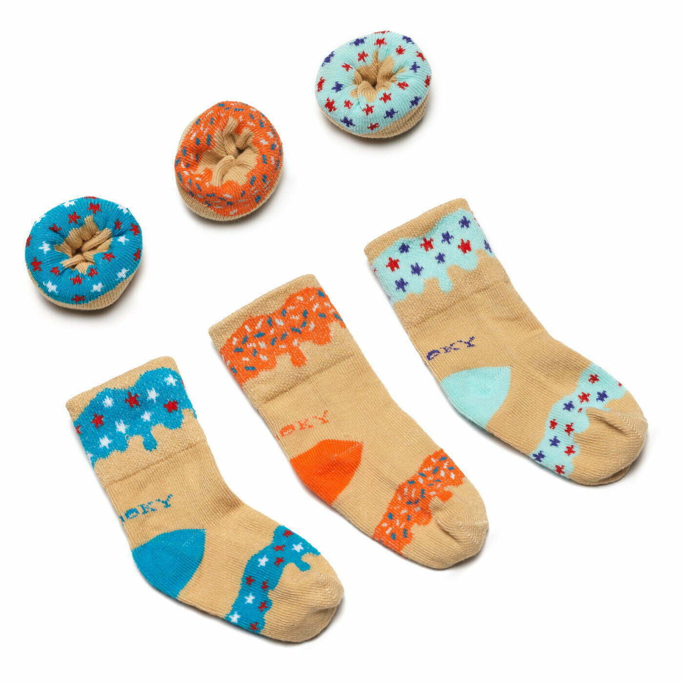 Dooky Socks - Blueberry Orange (3 Pairs)