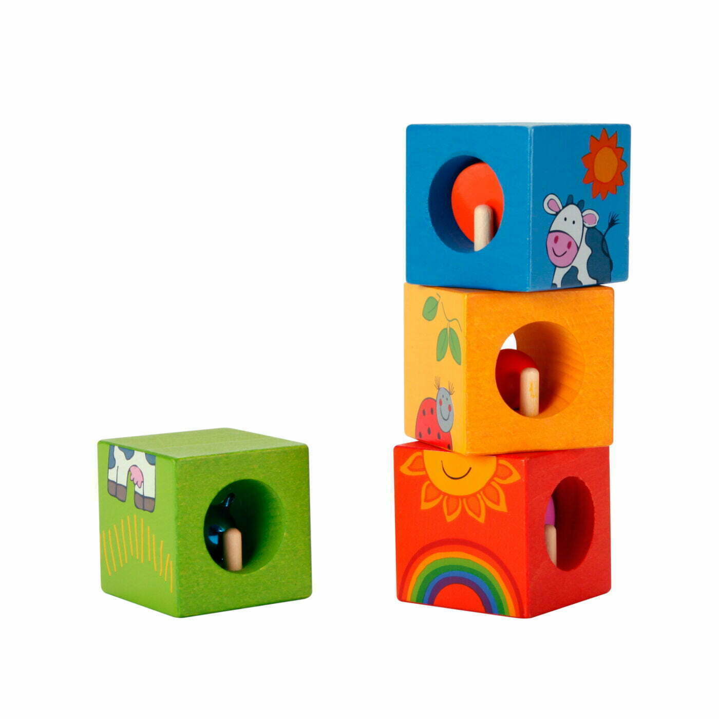 Classic World Discovery Cubes with Animal Puzzle