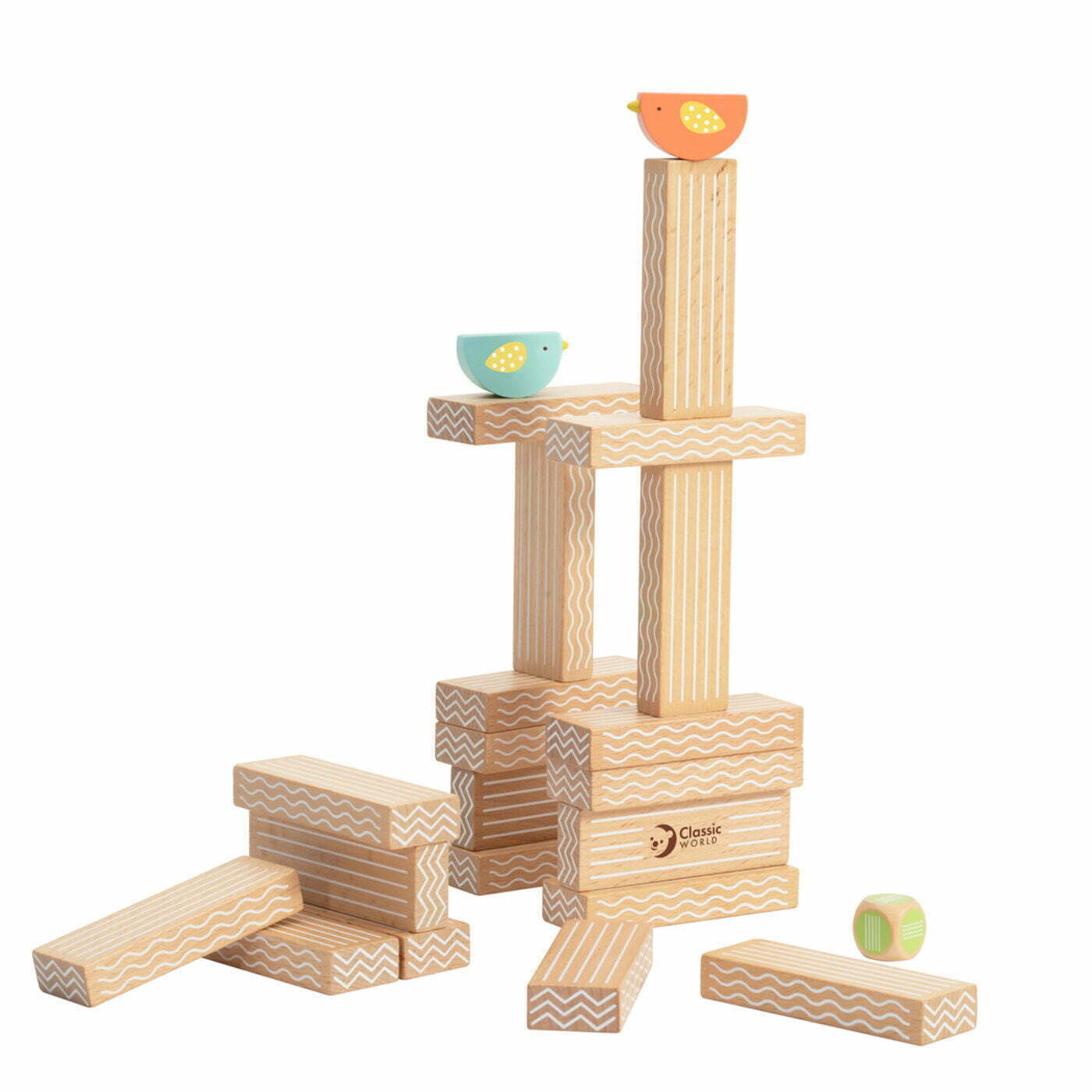 Classic World Bird Stacking Game