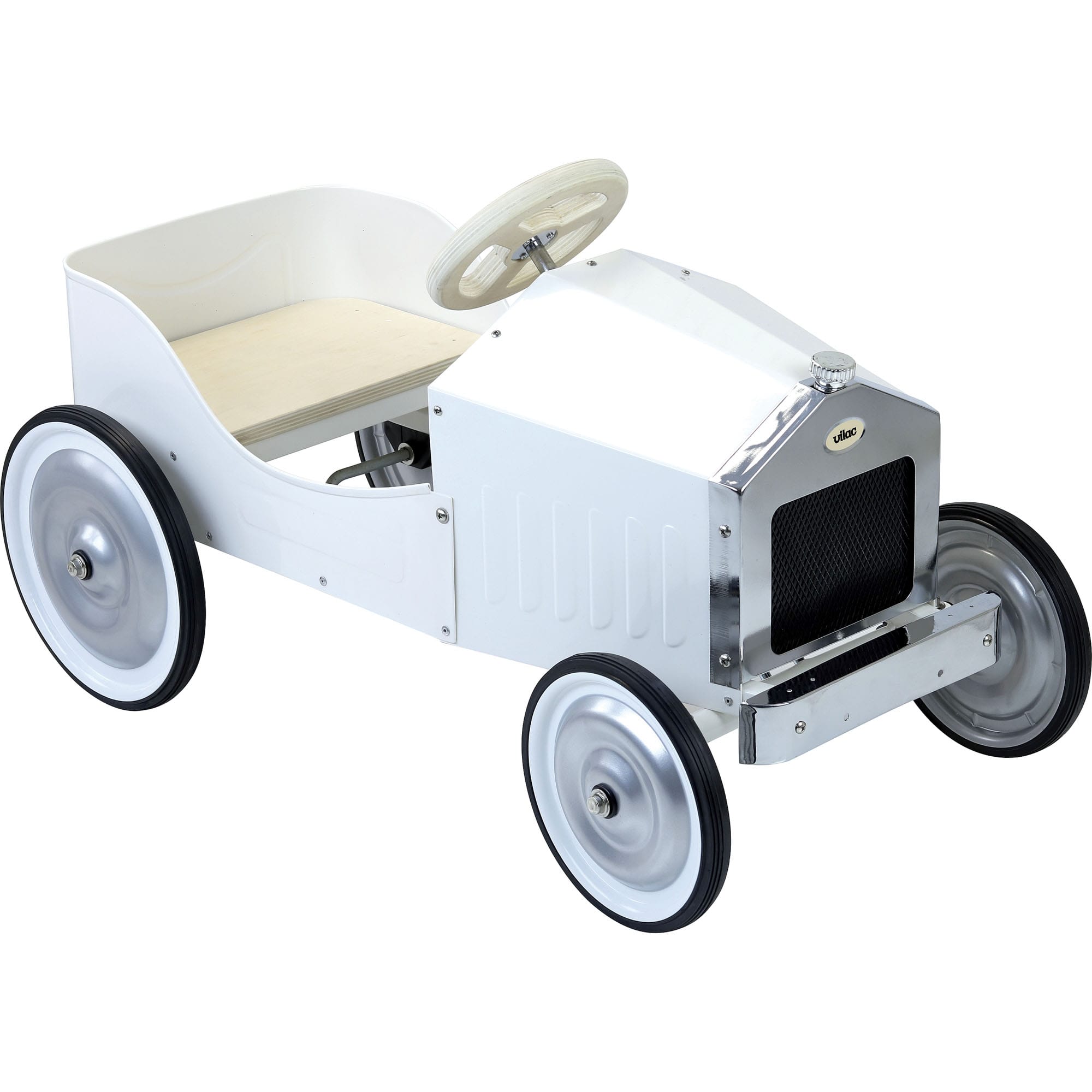 White Pedal Car
