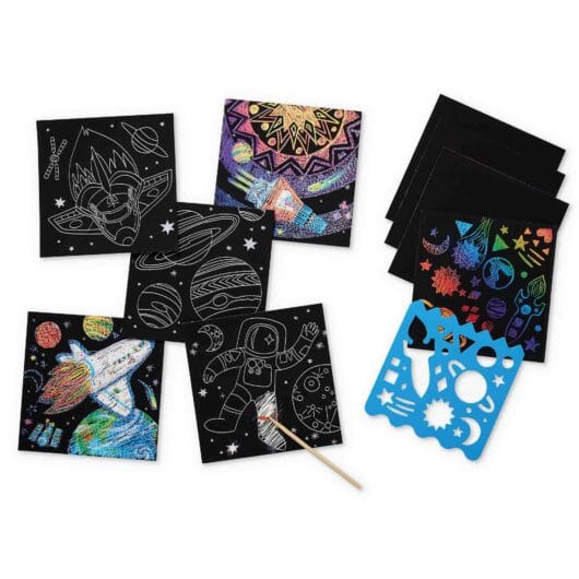 Space Scratch Art