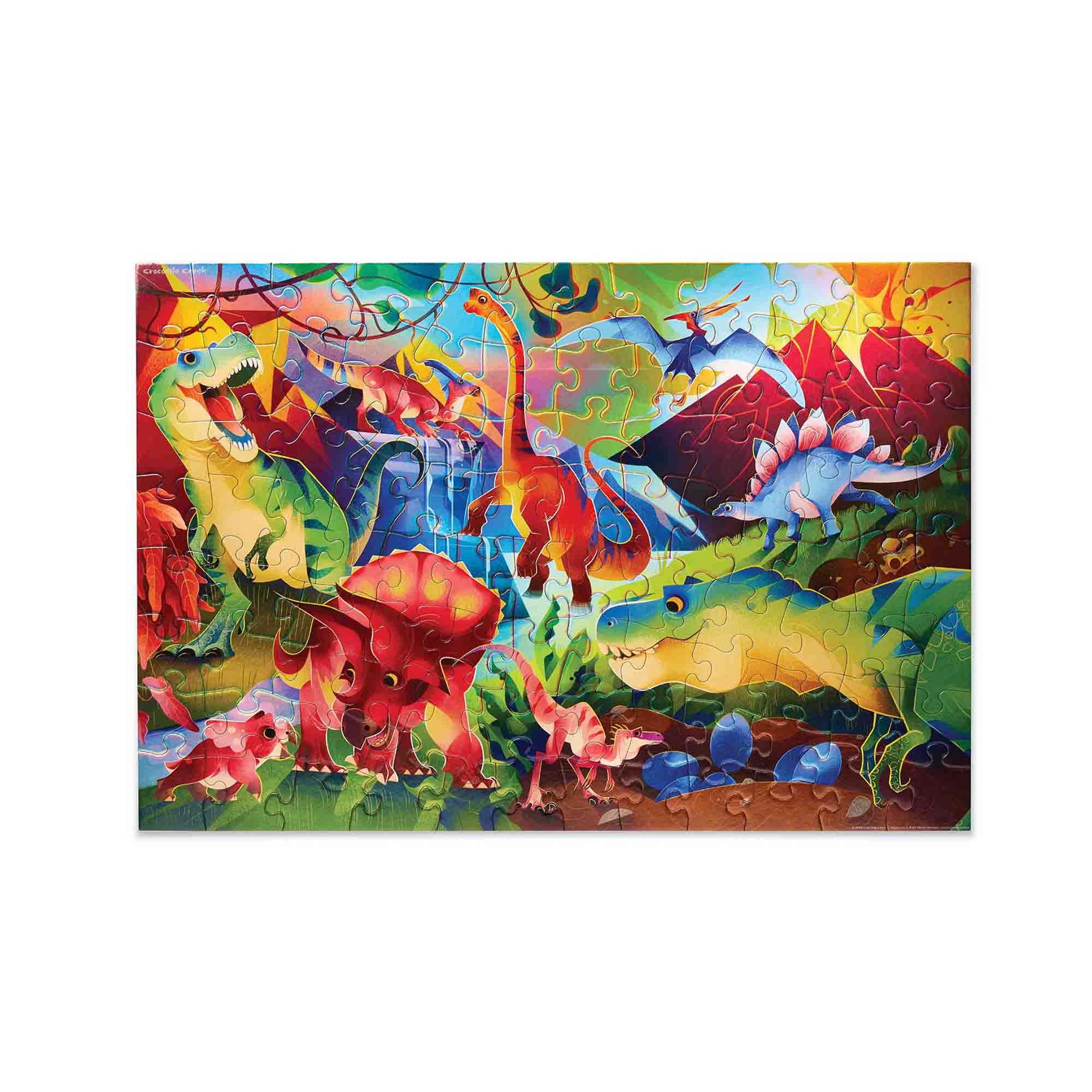 100pc Holographic Puzzle Dinosaur World