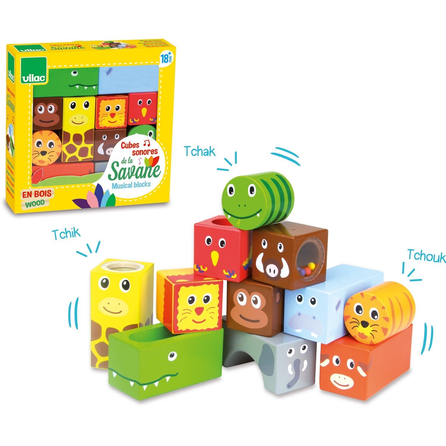 Vilac Savannah Musical Blocks