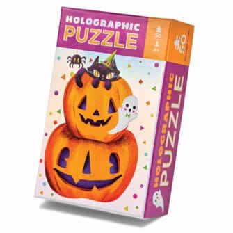 Crocodile Creek 50 Piece Holographic Puzzle - Pumpkin