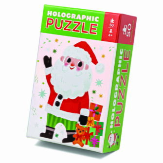 Crocodile Creek 50 Piece Holographic Puzzle - Santa