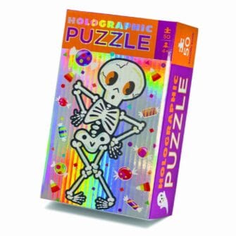 Crocodile Creek 50 Piece Holographic Puzzle – Skeleton