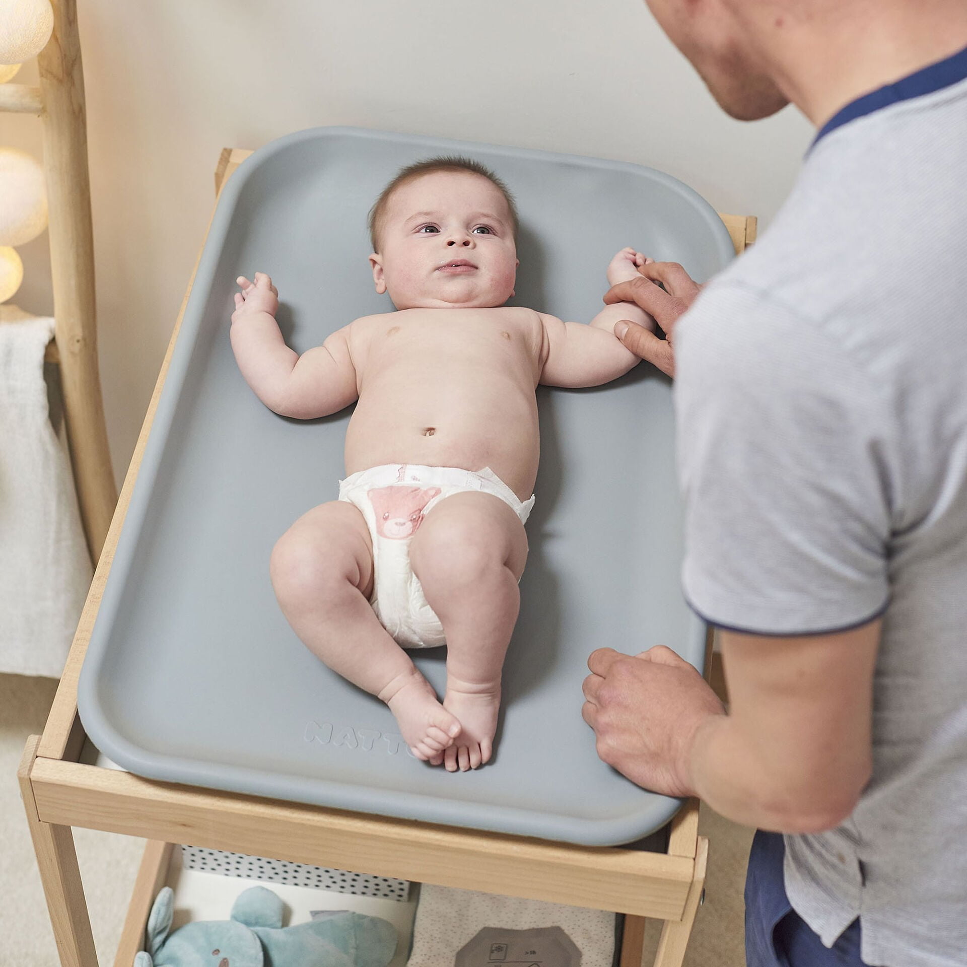 Nattou Foam Changing Pad - Grey