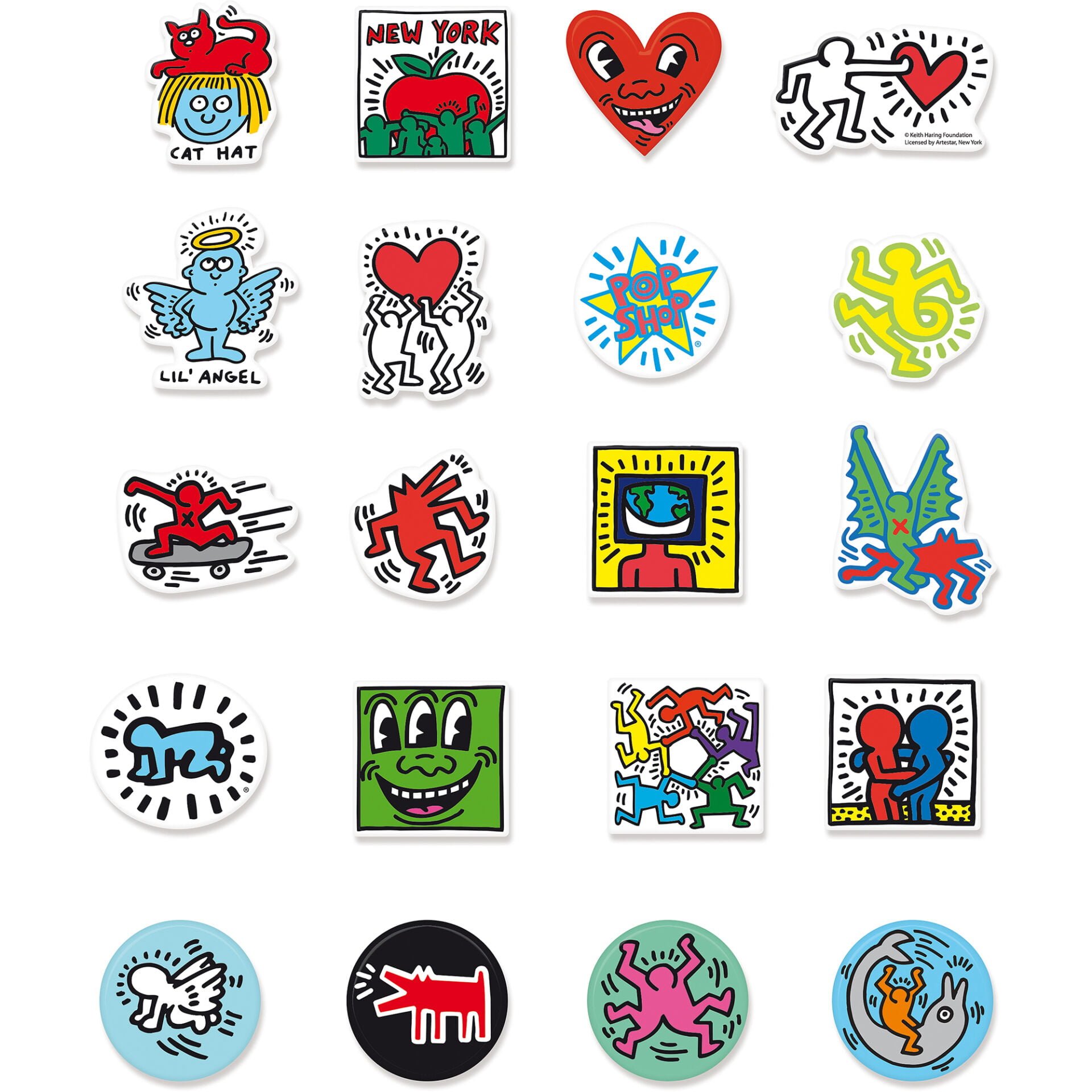 Vilac Keith Haring Magnets Set