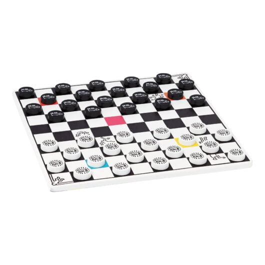 Vilac Keith Haring 2 In 1 Backgammon & Draughts Set