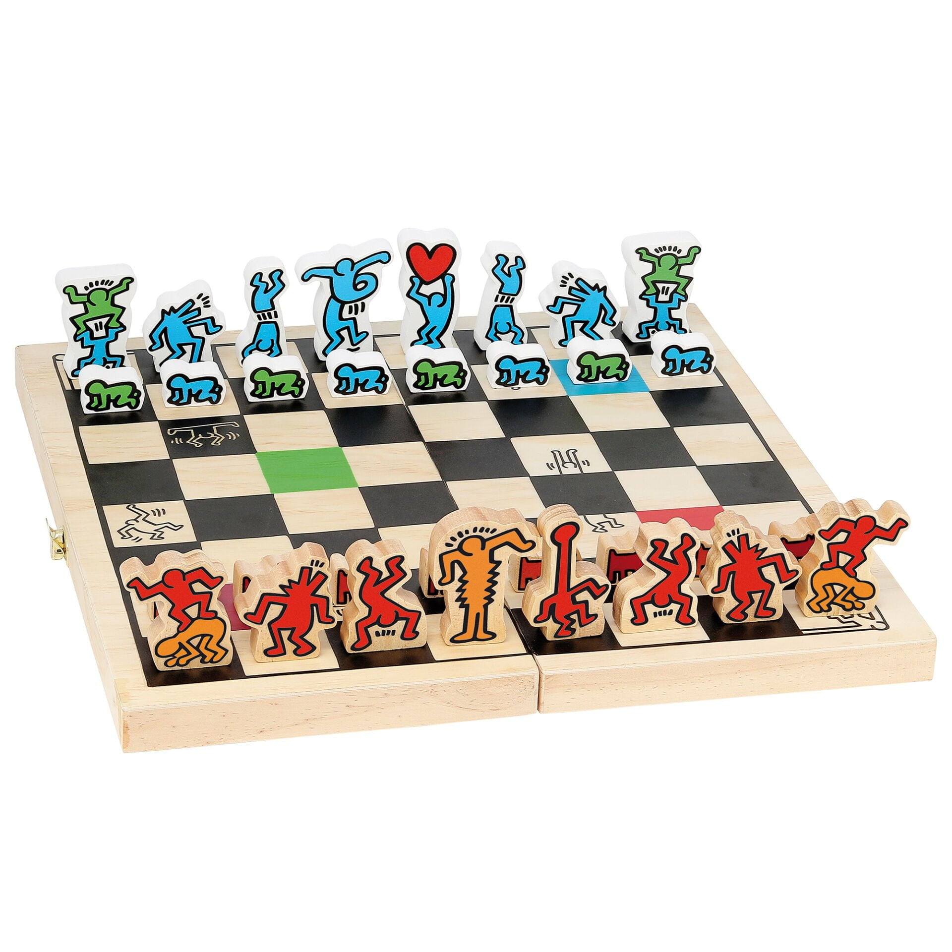 Vilac Keith Haring Chess In A Wooden Box