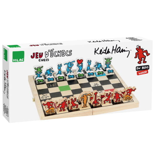 Vilac Keith Haring Chess In A Wooden Box