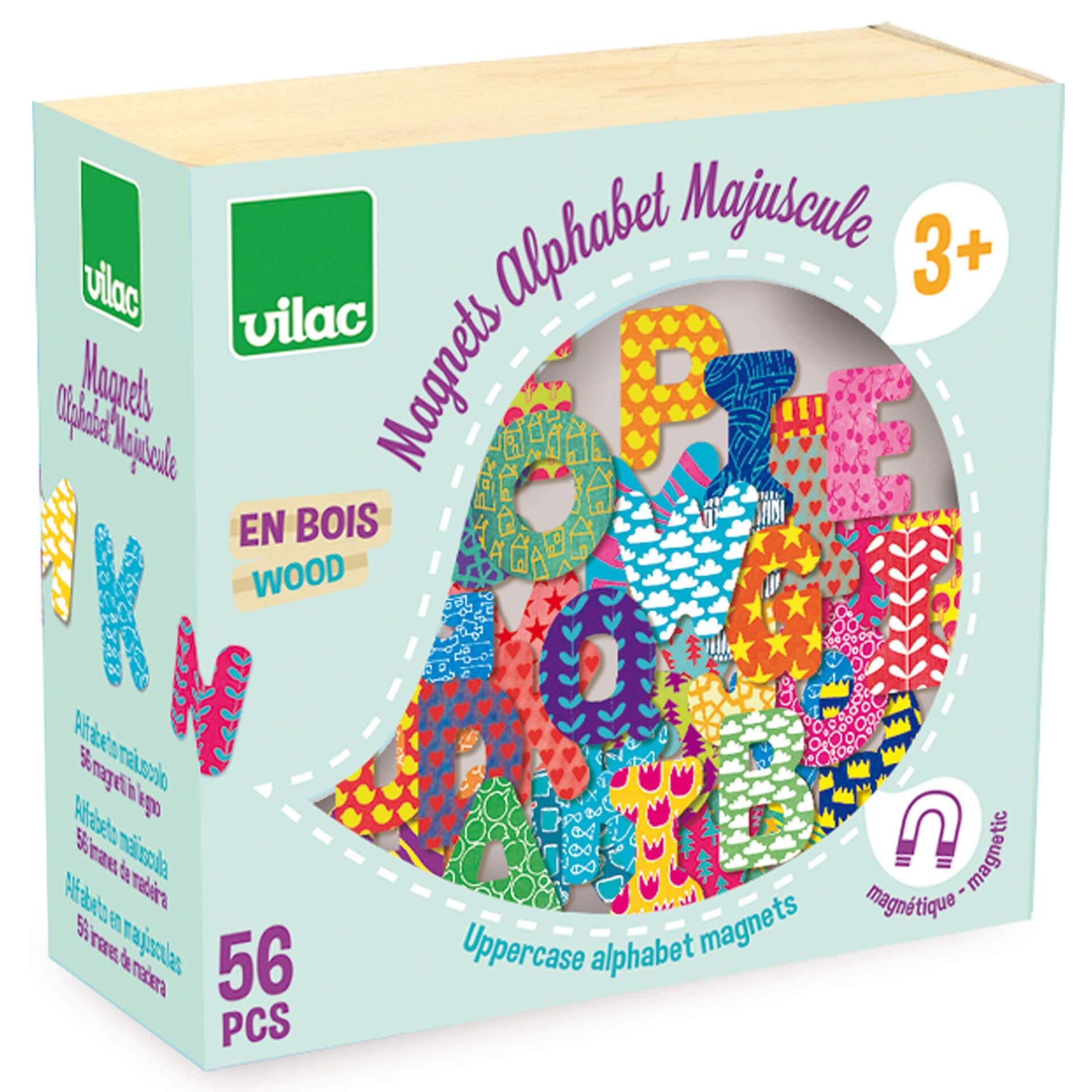 Vilac 56 Piece Alphabet Magnets