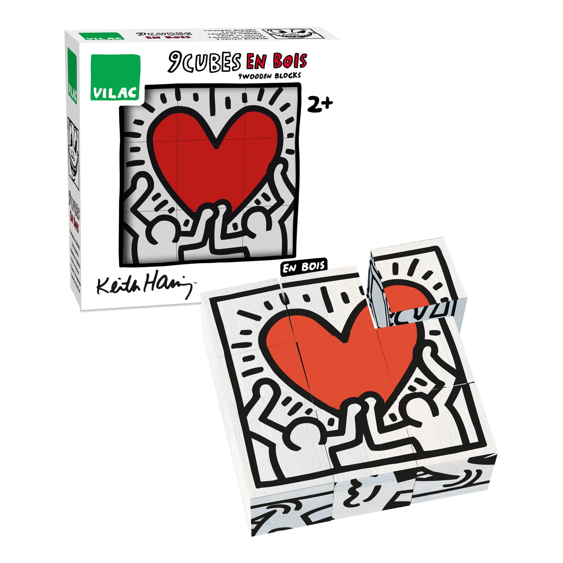Vilac Keith Haring Wooden Cubes