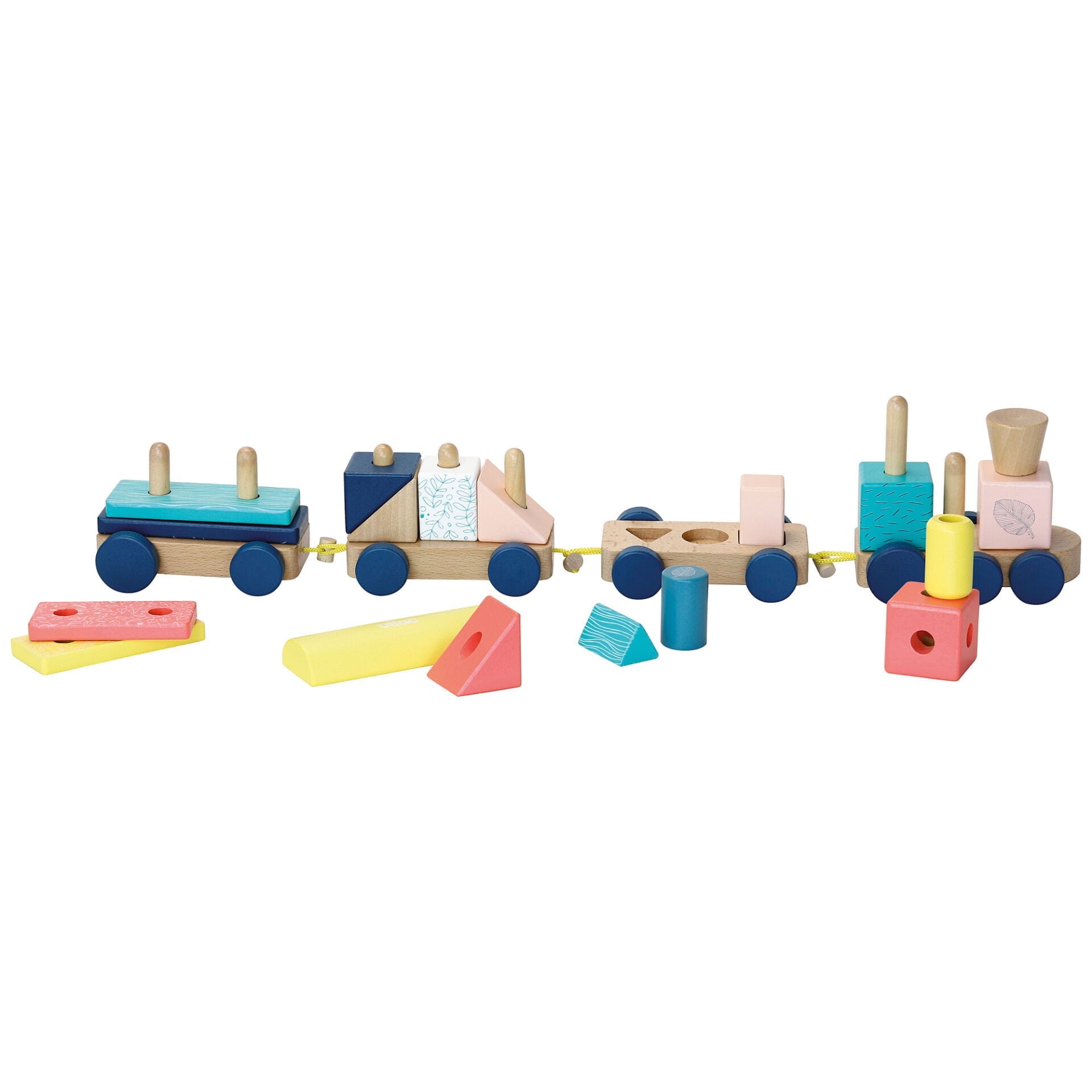 Vilac Wooden Stacking Train Set