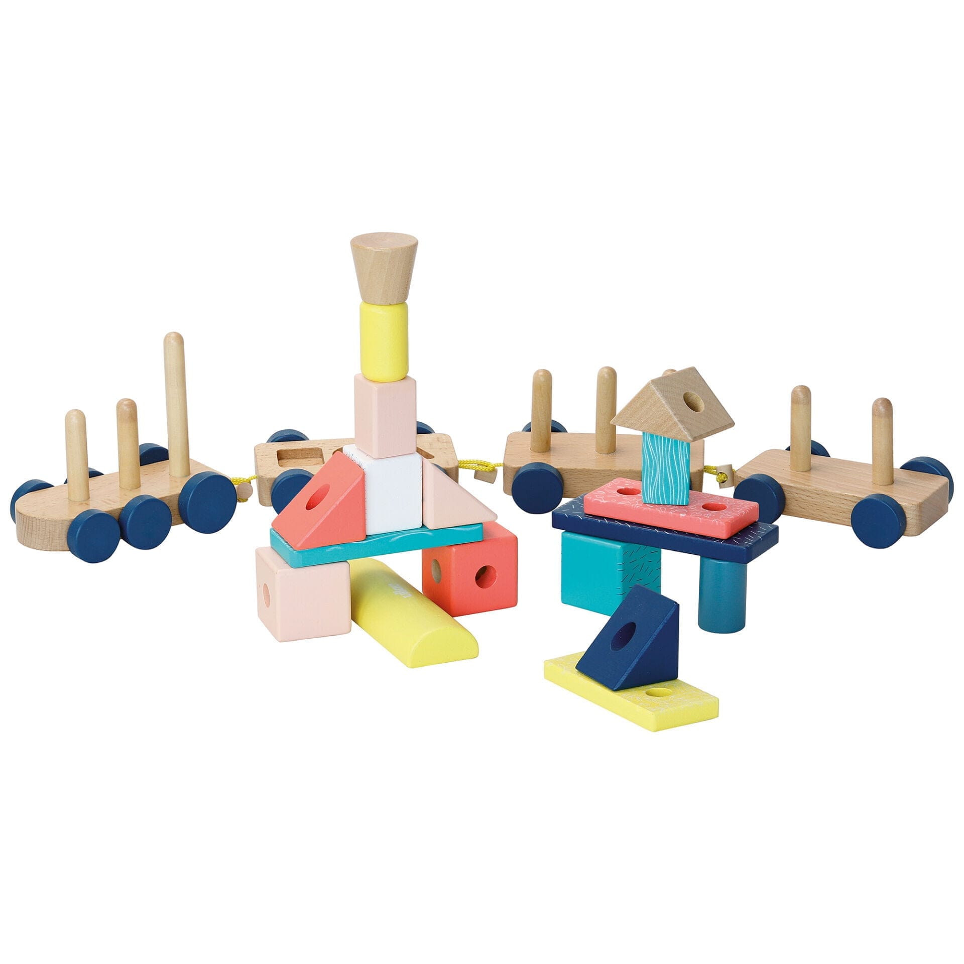 Vilac Wooden Stacking Train Set