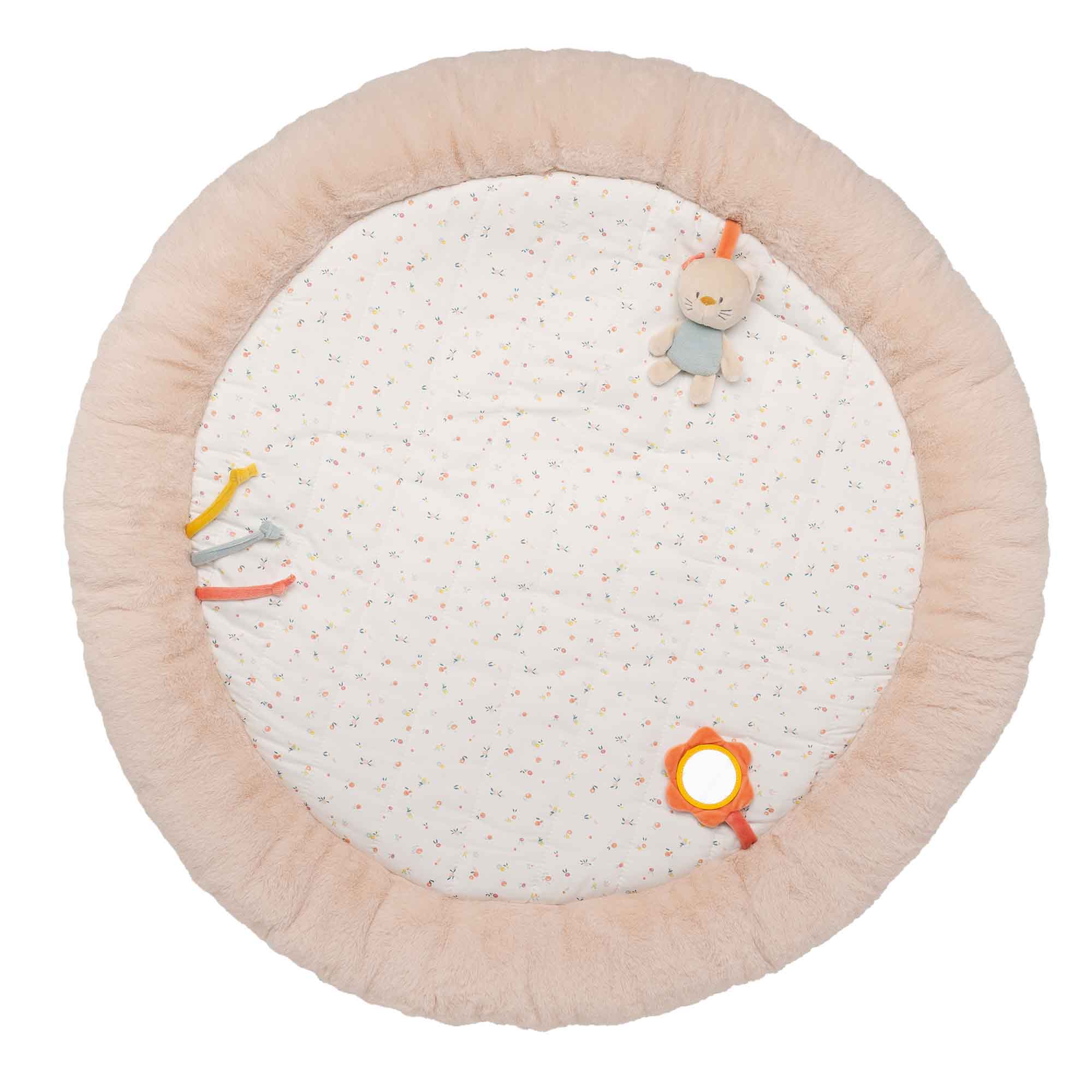 Nattou Stuffed Playmat with Arches - Mila, Lana and Zoe - birdseye view