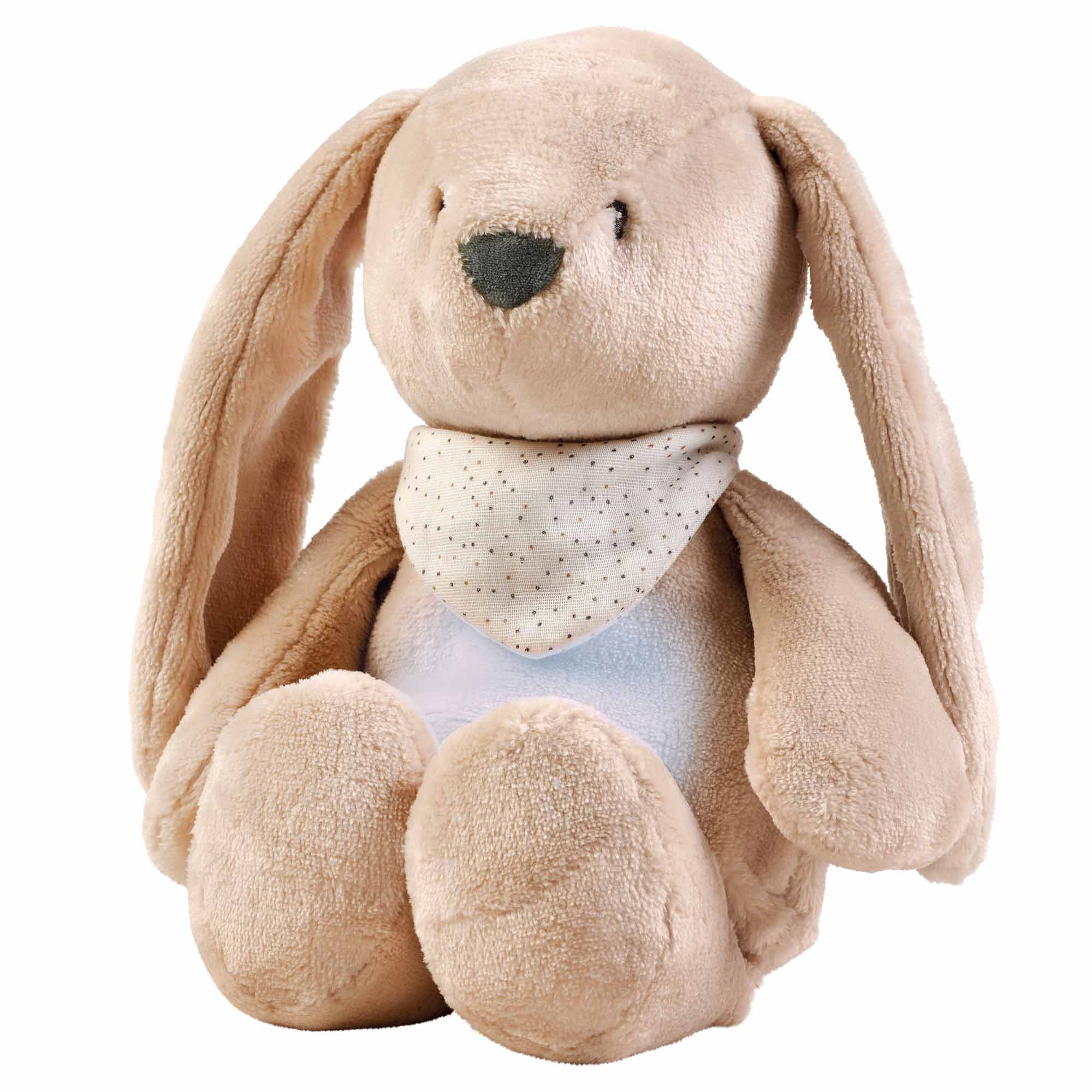 Nattou Sleepy Bunny Cuddly Nightlight with light on