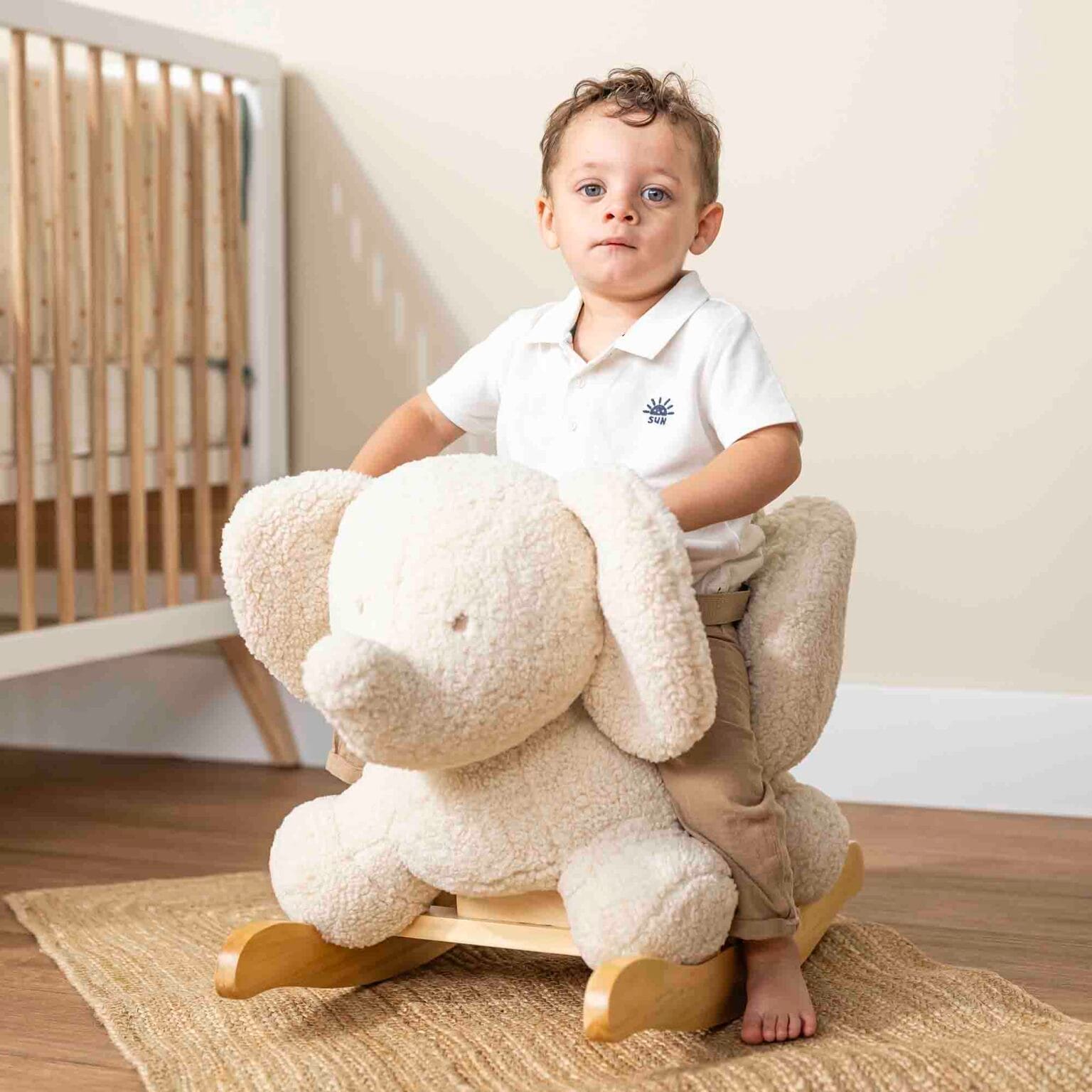 Nattou Tembo Cotton Elephant Rocker