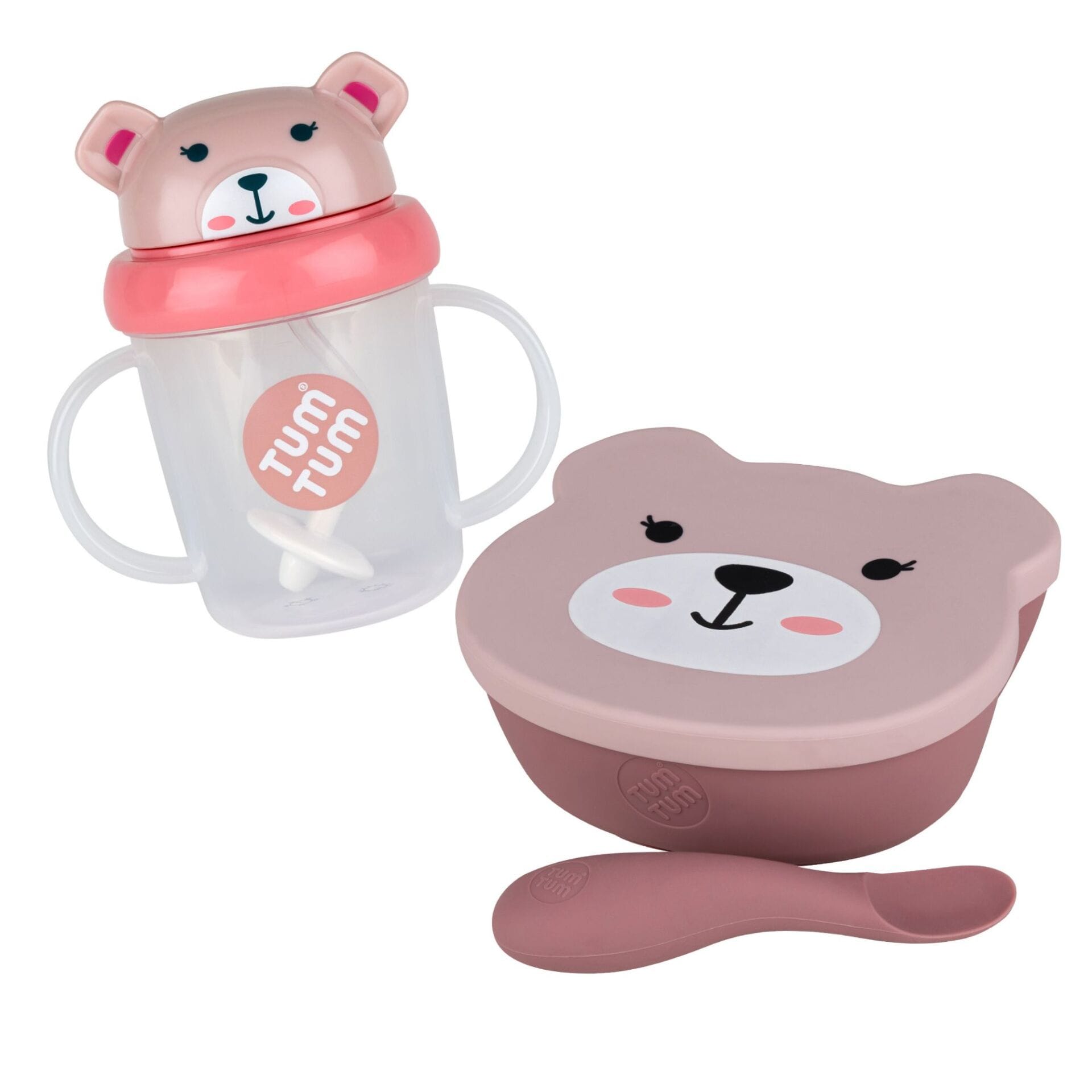 BWLTIPBUN2 - Betsy Bear Betsy Bear Tippy Cup and Bowl and Spoon Set