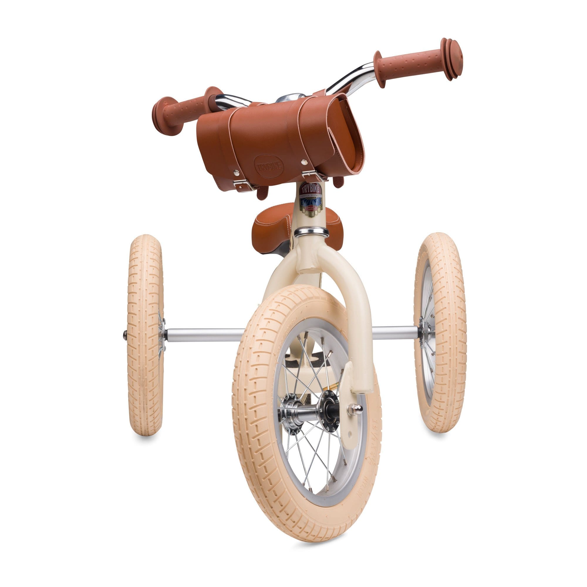 Trybike Cream with Handlebar Bag