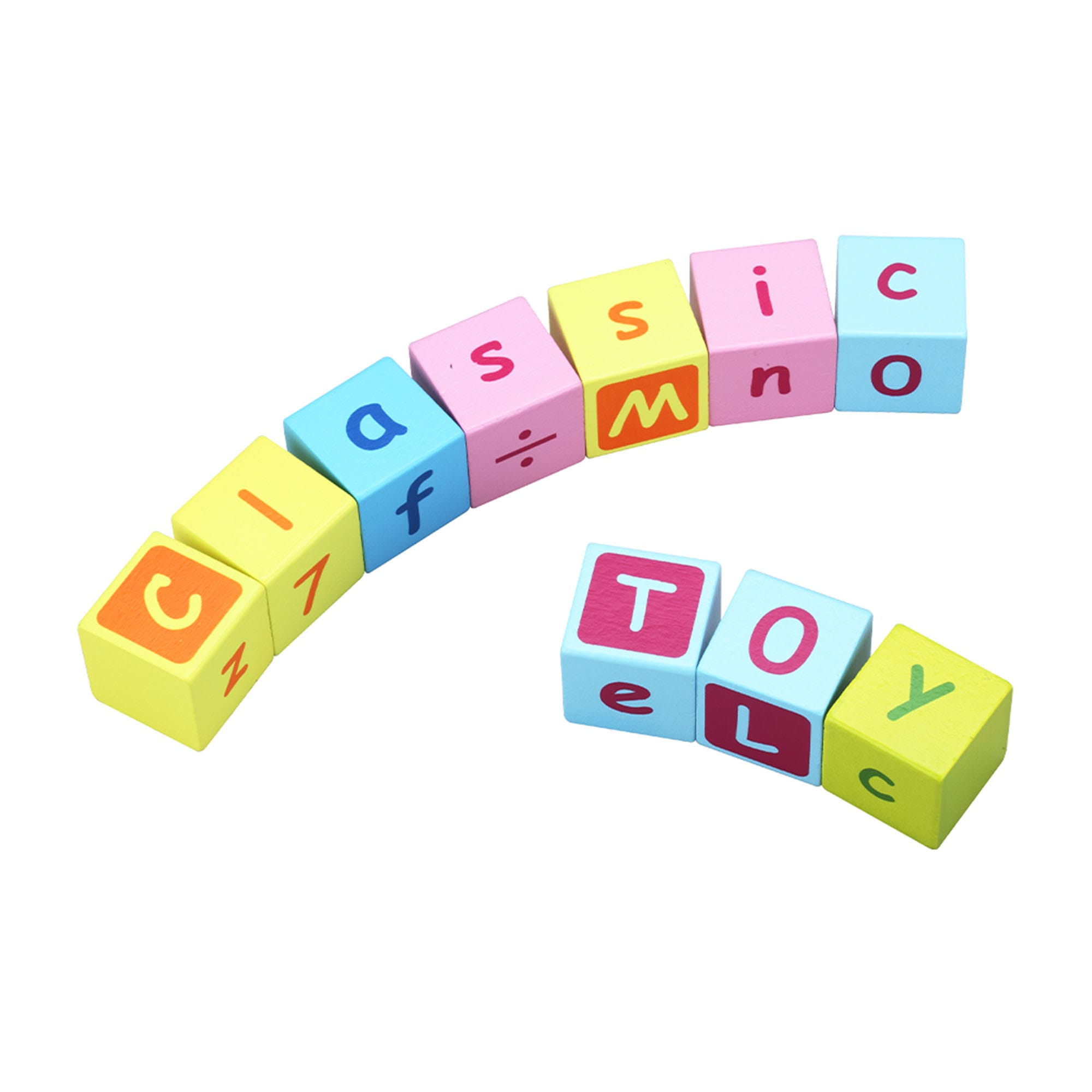 Blocks with letters on