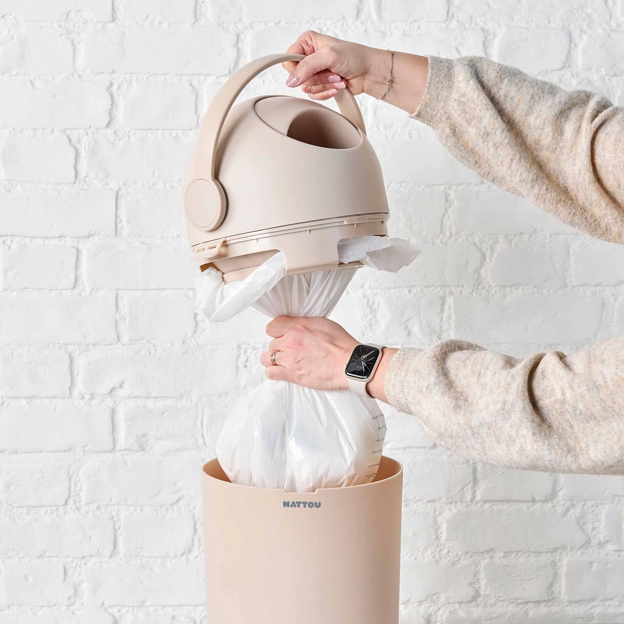 Emptying the Dropy Nappy Bin