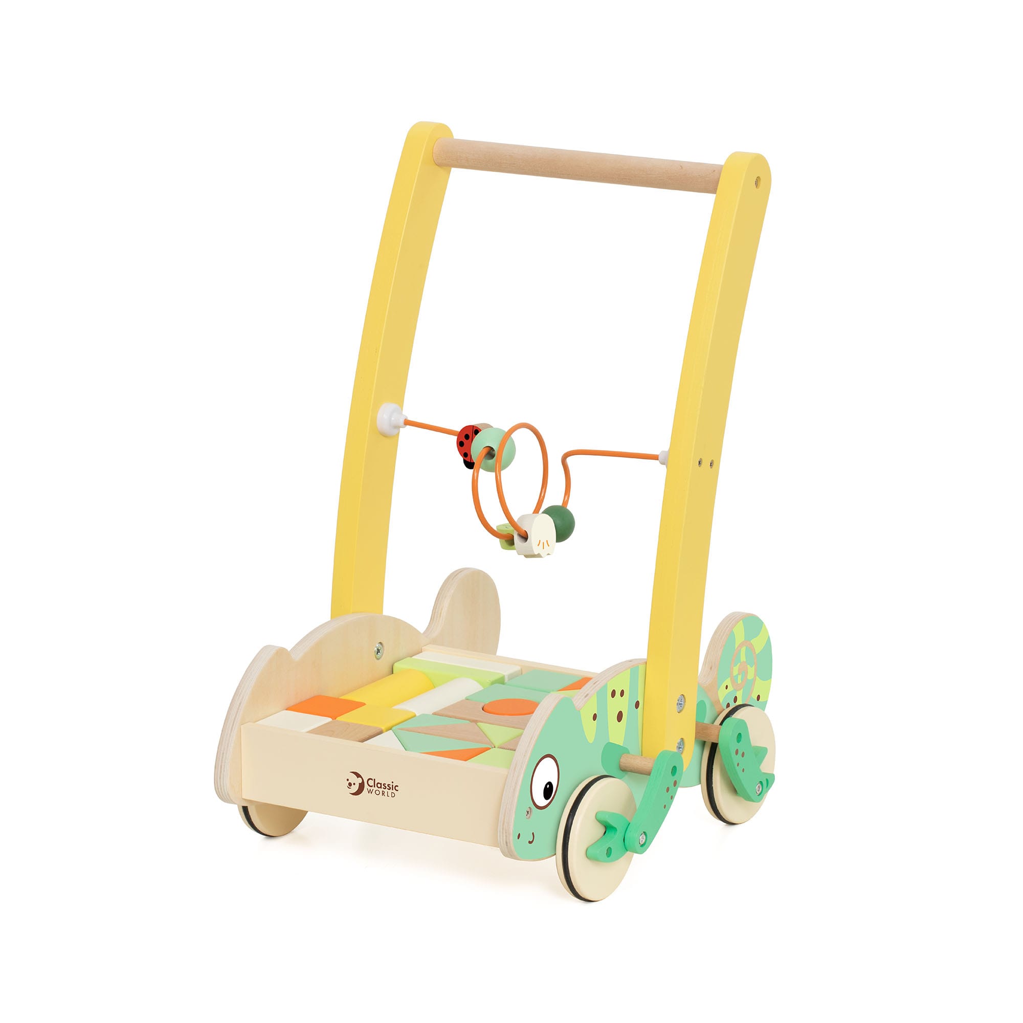 Classic World Chameleon Baby Walker With Blocks