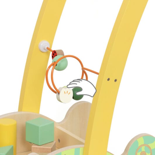 Classic World Chameleon Baby Walker With Blocks Beads Maze