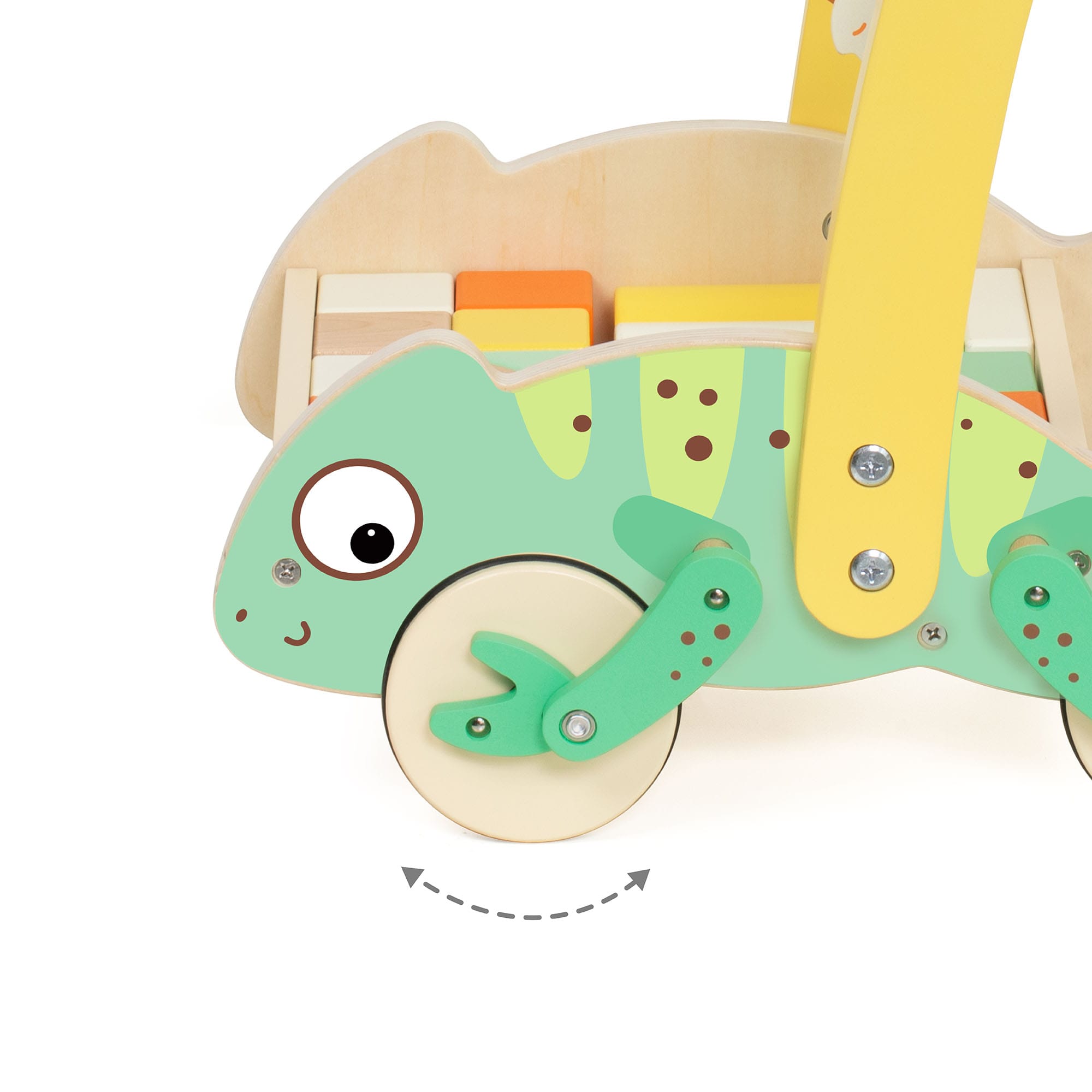 Classic World Chameleon Baby Walker With Blocks