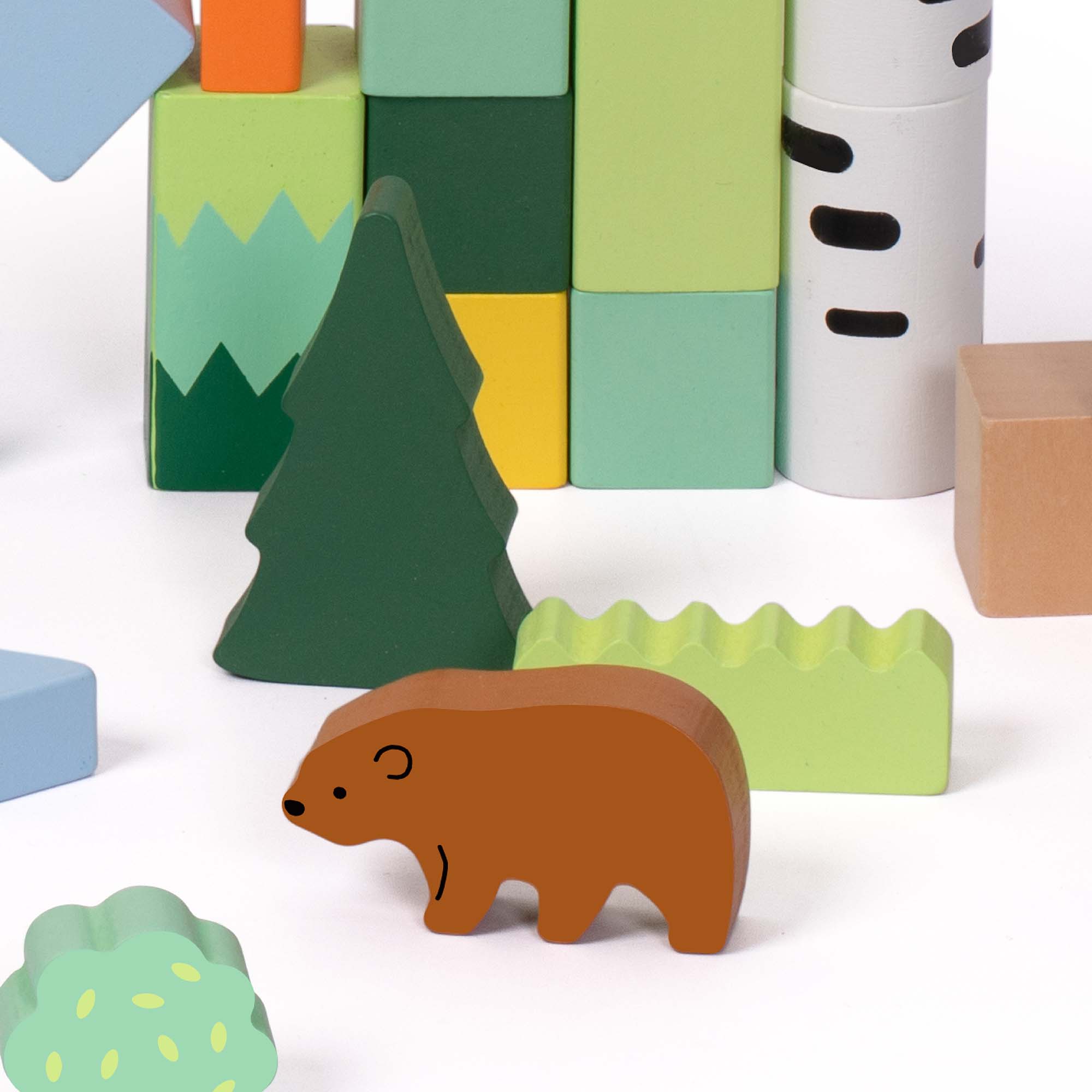 Classic World Forest Blocks - Bear