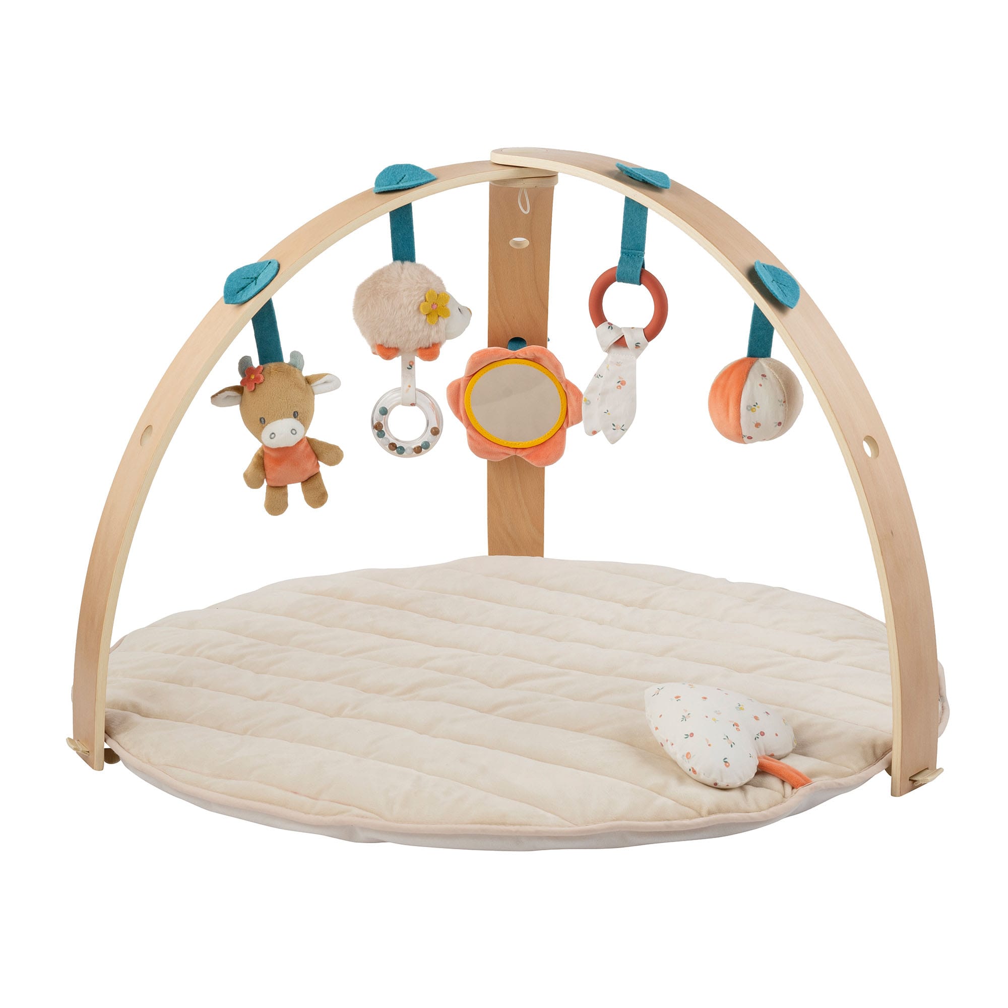 Mila, Lana and Zoe playmat with wooden arch
