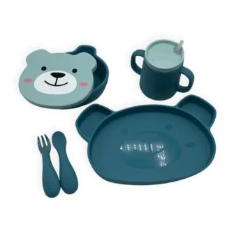 Ex-Display -  Tum Tum Silicone Weaning Set - Boris Bear