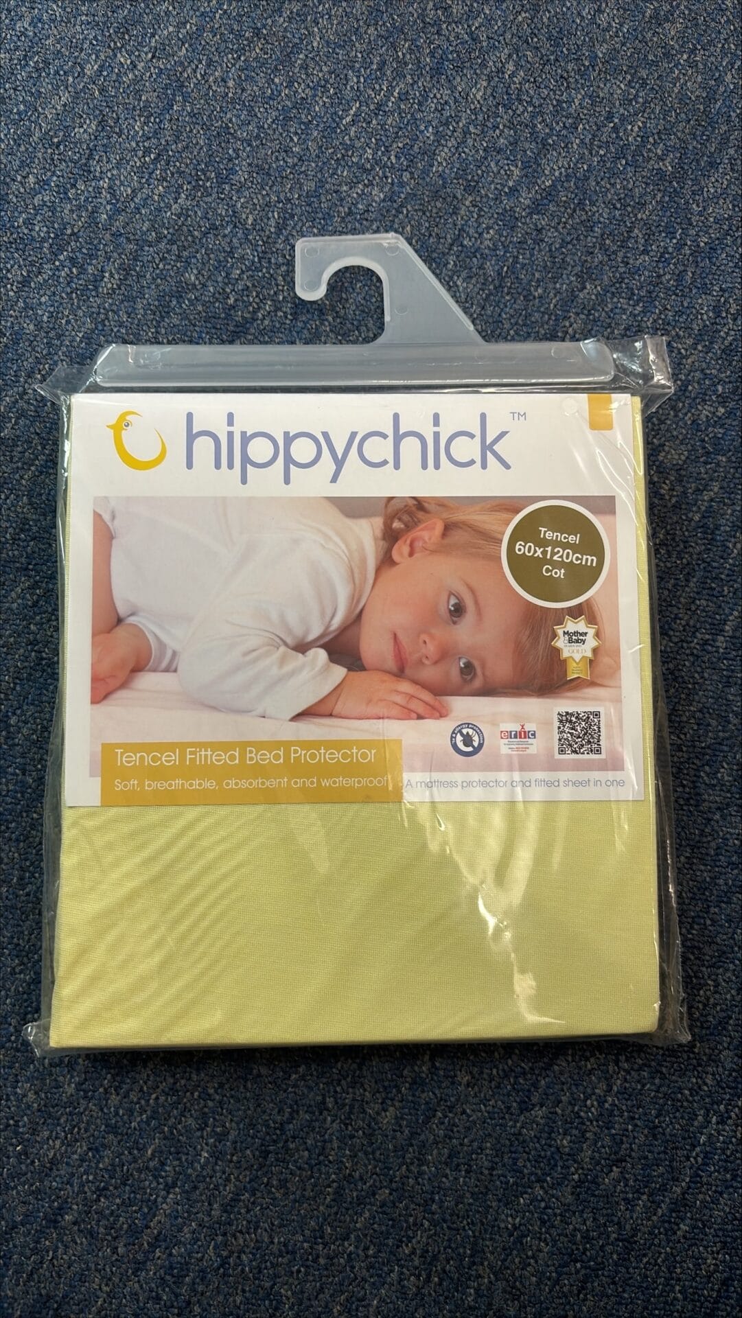 Ex-Display - Hippychick Fitted Cot Bed Mattress Protector - Lemon