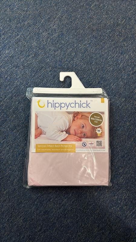 Ex-Display – Hippychick Fitted Cot Bed Mattress Protector – Pink