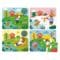 The 4 completed puzzles