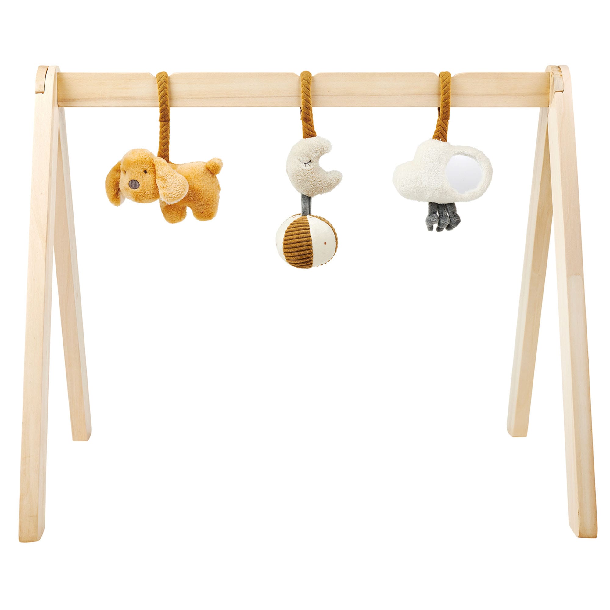 Nattou Wooden Arches with Hanging Toys - Charlie