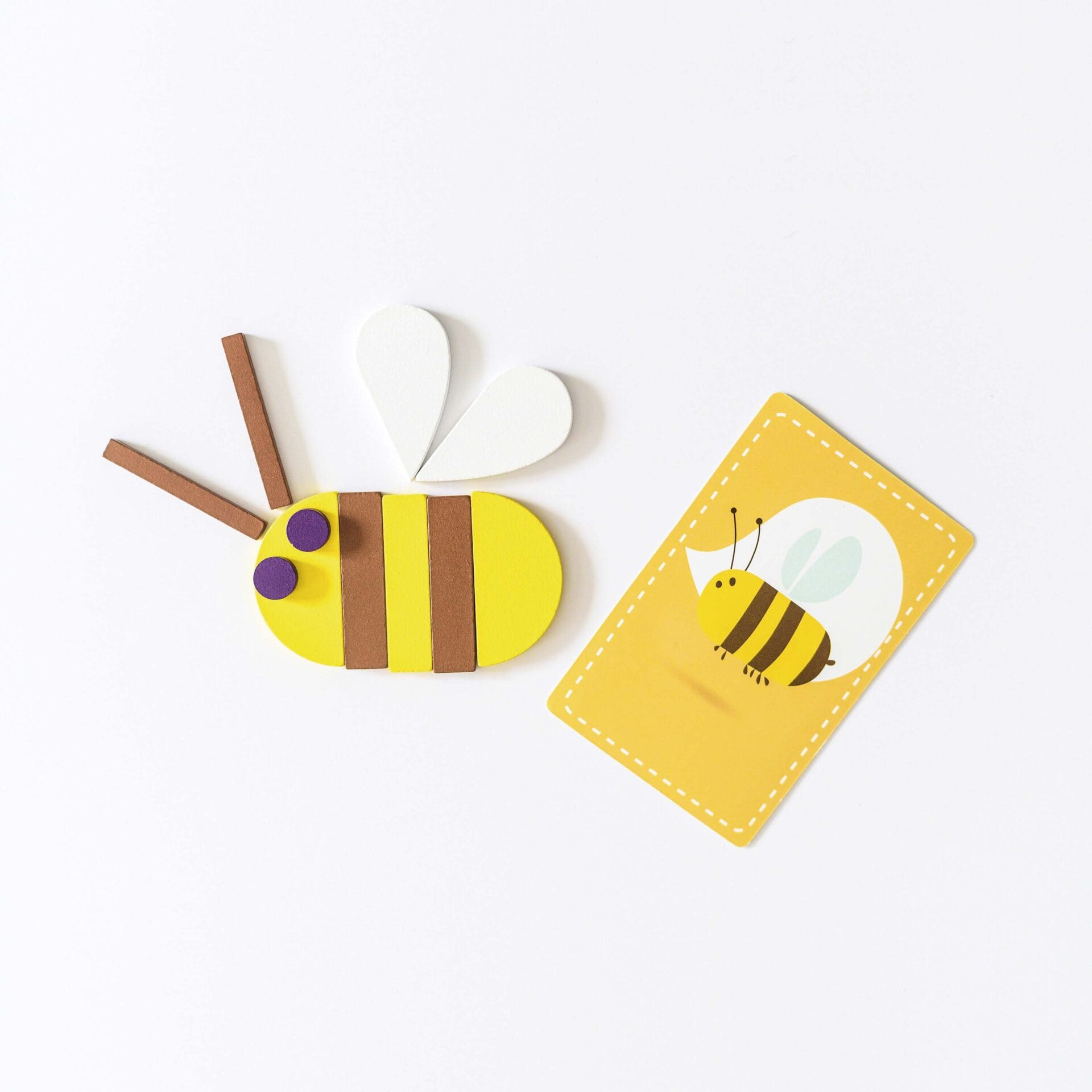 Vilac Whatizis Game pieces in the shape of a bee