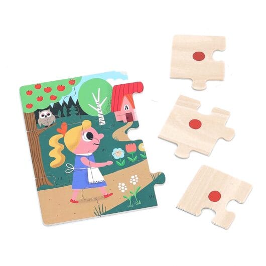 1 of the puzzles with colour codes on the back