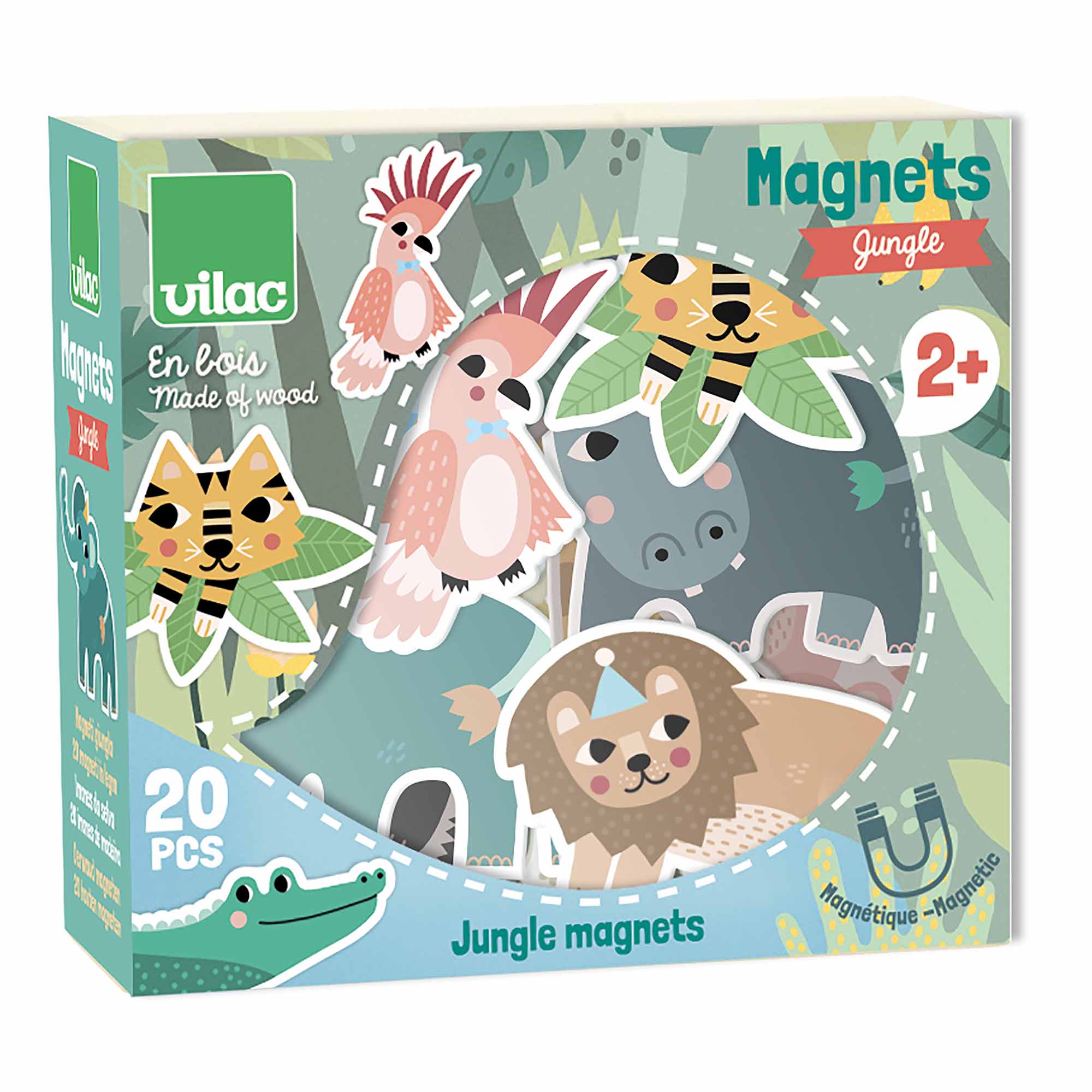 Vilac Jungle Magnets in the box