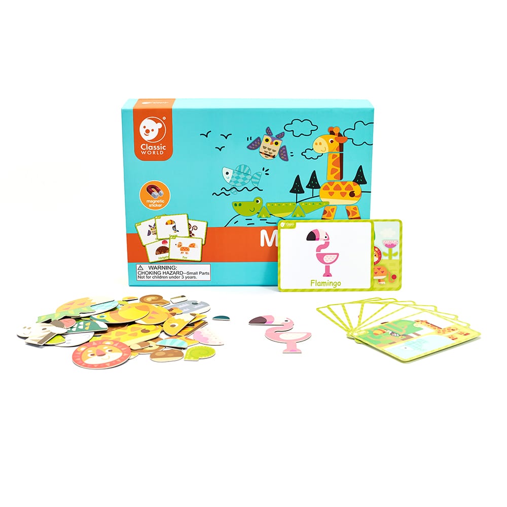 Classic World Magnetic Animals with the Box