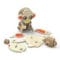 Classic World Flexi Animals - Monkey with pieces laid out in front