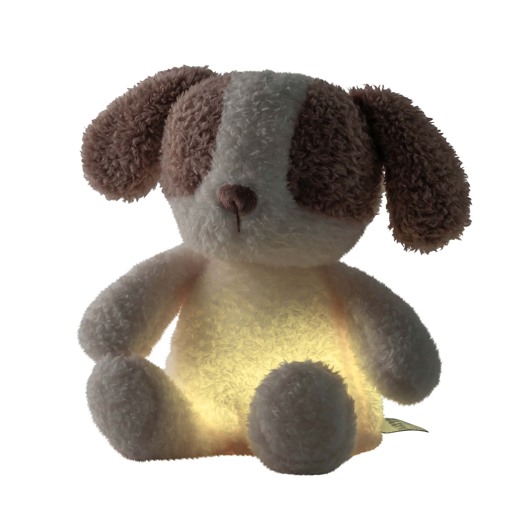 Dog Cuddly Nightlight with warm yellow light