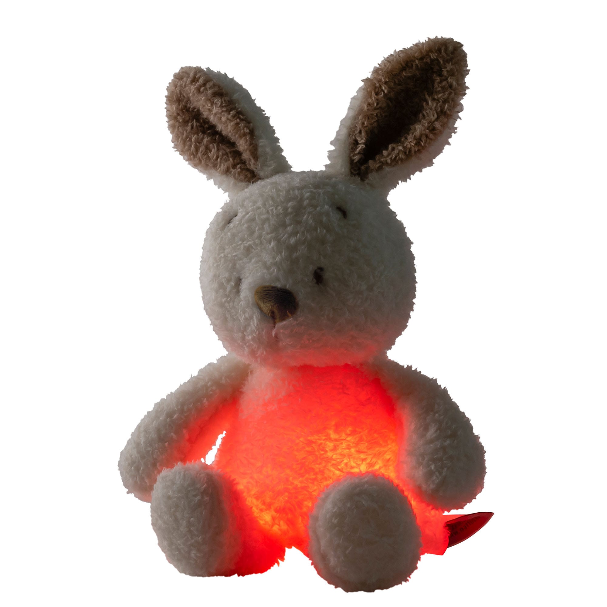 Bunny Cuddly Nightlight with red light on