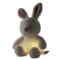 Bunny Cuddly Nightlight with warm yellow light on