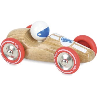 Ex-Display - Vilac Large Race Car - Natural Wood